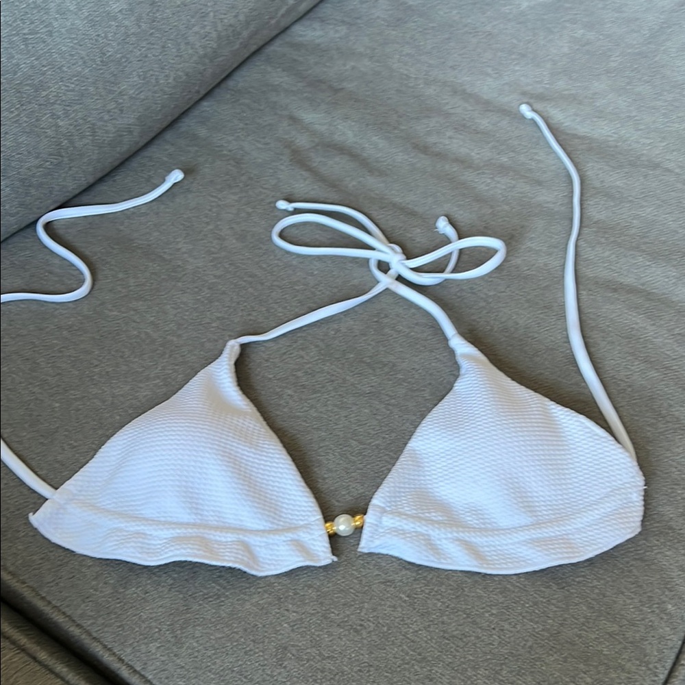 SHEIN White Bikini Top